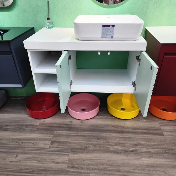 کابینت روشویی سایز 90 * 50 پاستیلی مدل باواریا (سفارش در تمامی رنگ ها) - تصویر 2