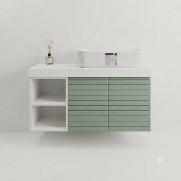کابینت روشویی سایز 90 * 50 پاستیلی مدل باواریا (سفارش در تمامی رنگ ها) - تصویر 1